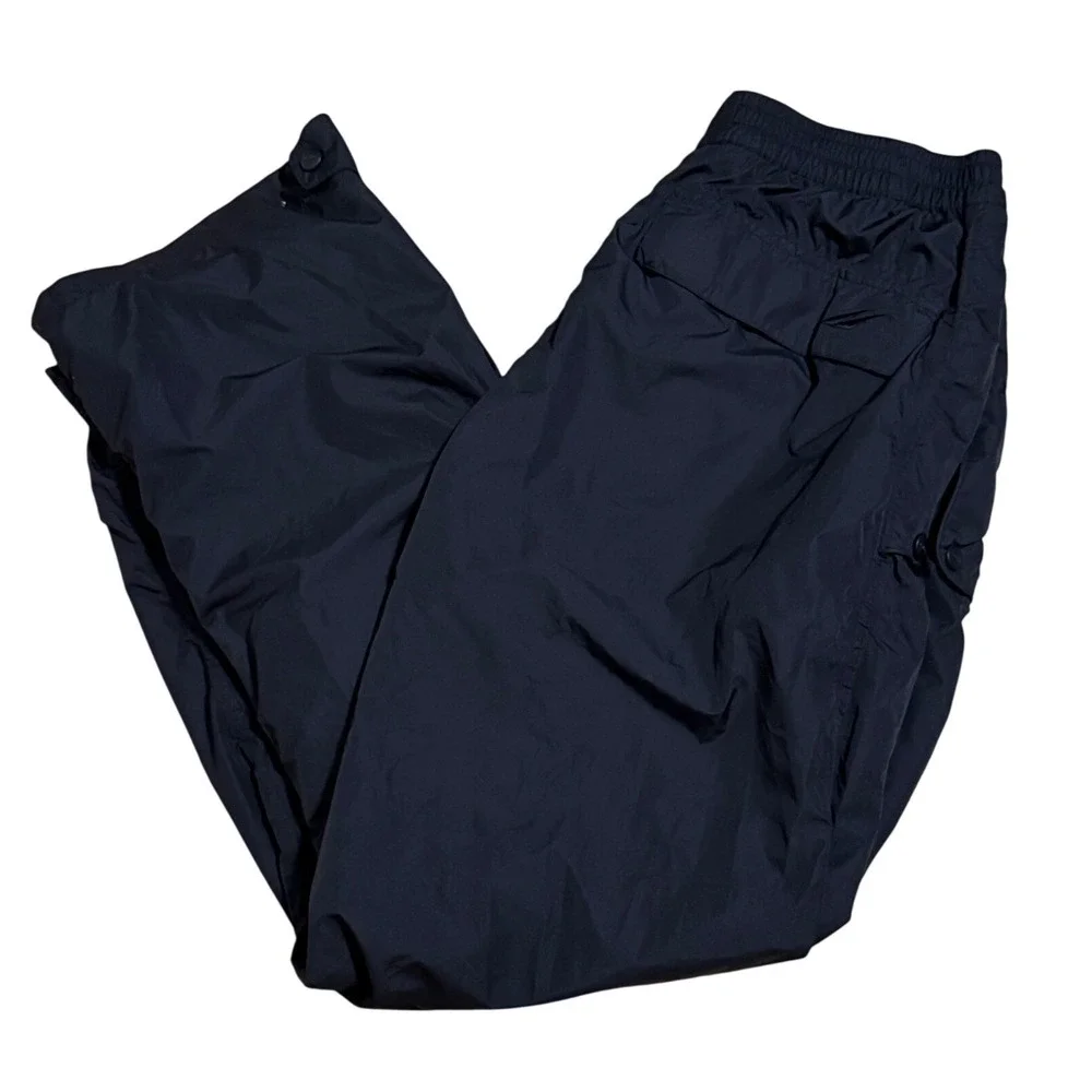Glen Echo Golf Mens Black Mesh Lined Track Pants Windbreaker Ankle Zip Size‎ L